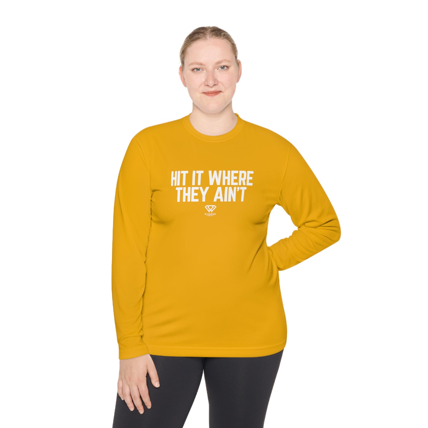 Hit It Where They Ain't - Unisex Lightweight Long Sleeve Tee