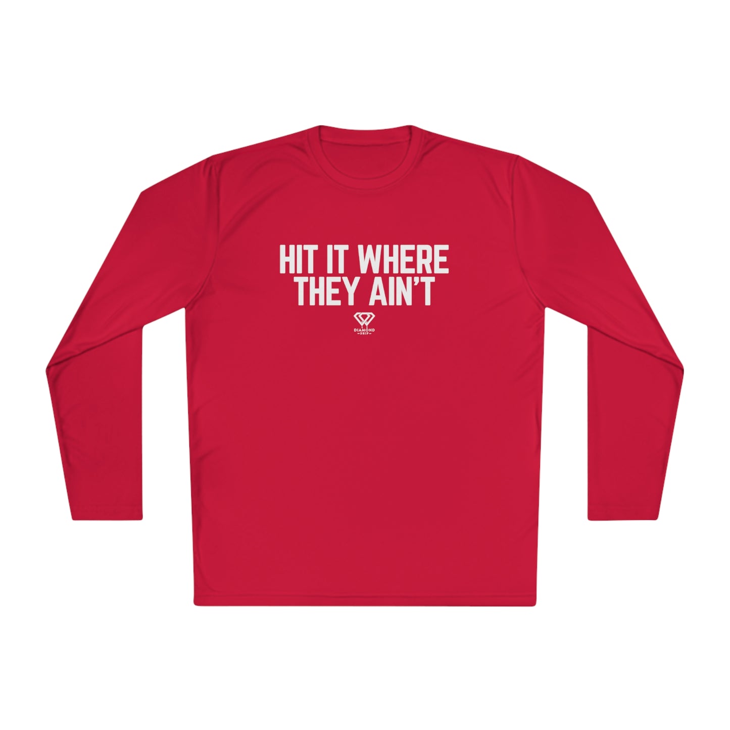 Hit It Where They Ain't - Unisex Lightweight Long Sleeve Tee