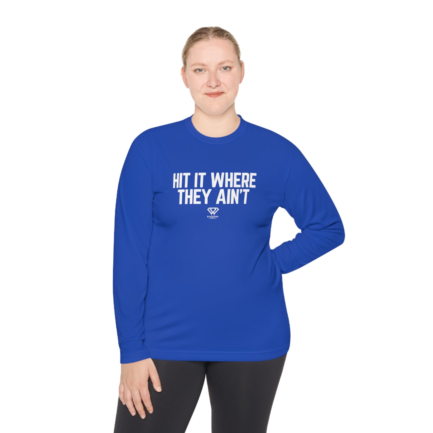 Hit It Where They Ain't - Unisex Lightweight Long Sleeve Tee