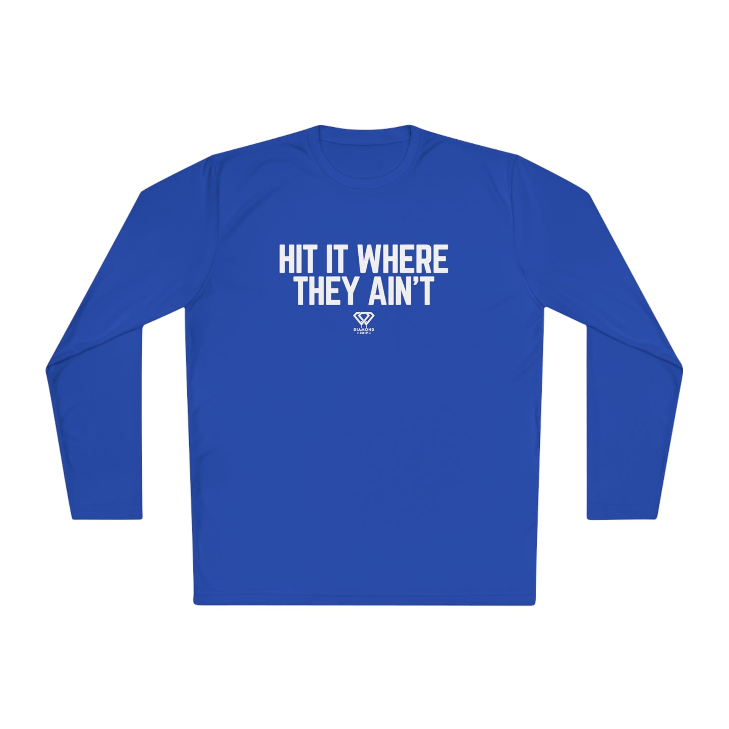 Hit It Where They Ain't - Unisex Lightweight Long Sleeve Tee