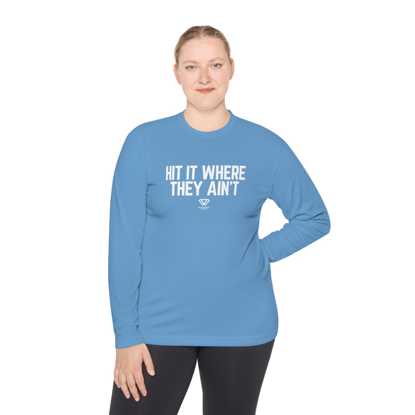 Hit It Where They Ain't - Unisex Lightweight Long Sleeve Tee