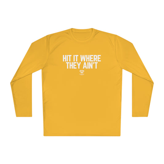 Hit It Where They Ain't - Unisex Lightweight Long Sleeve Tee