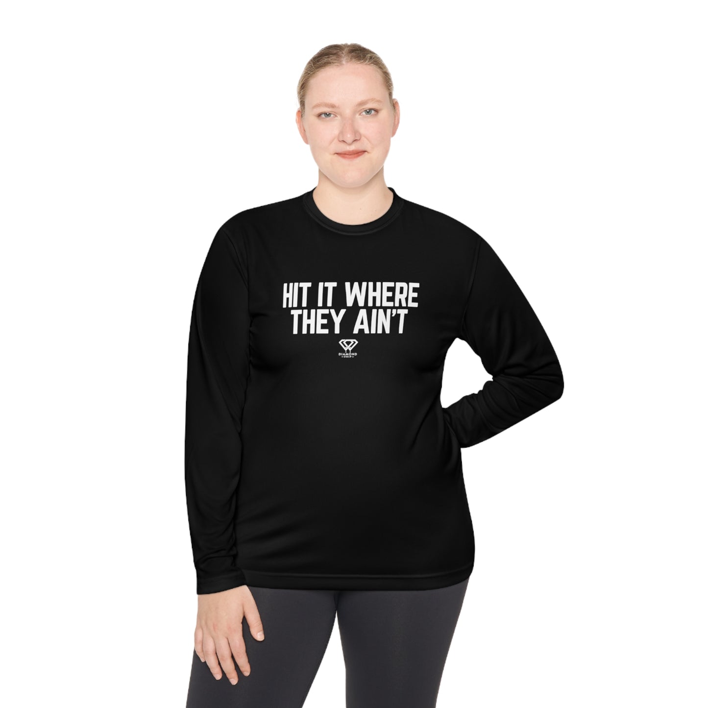 Hit It Where They Ain't - Unisex Lightweight Long Sleeve Tee